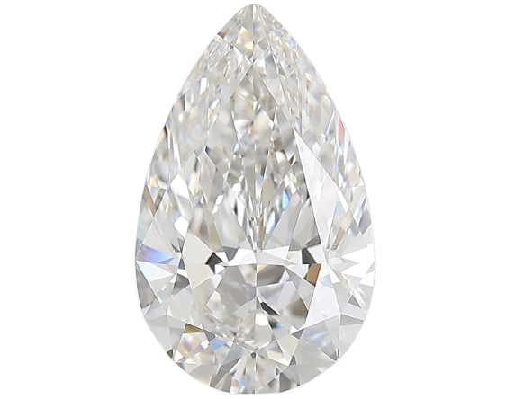 3.51 Carat F VVS2 Pear Lab Diamond