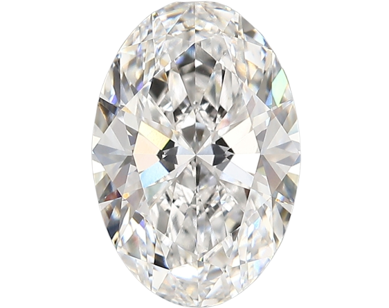 3.31 Carat E VVS2 Oval Lab Diamond