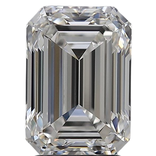 3.03 Carat F VVS2 Emerald Lab Diamond