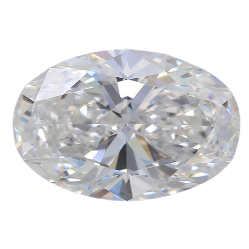 3.04 Carat E VVS2 Oval Lab Diamond