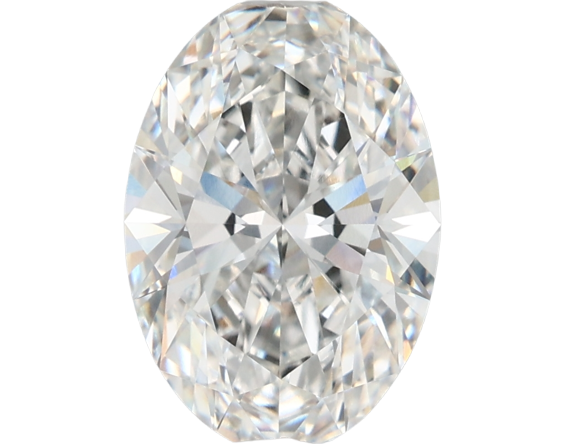 3.14 Carat F VVS2 Oval Lab Diamond