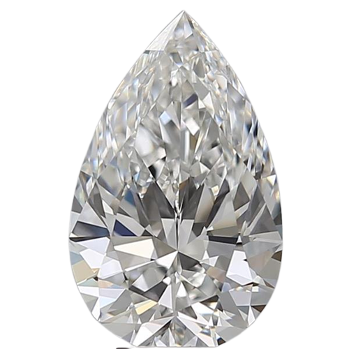 3.02 Carat F VVS2 Pear Lab Diamond