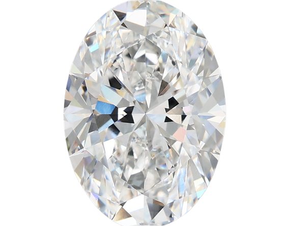 3.32 Carat E VVS2 Oval Lab Diamond