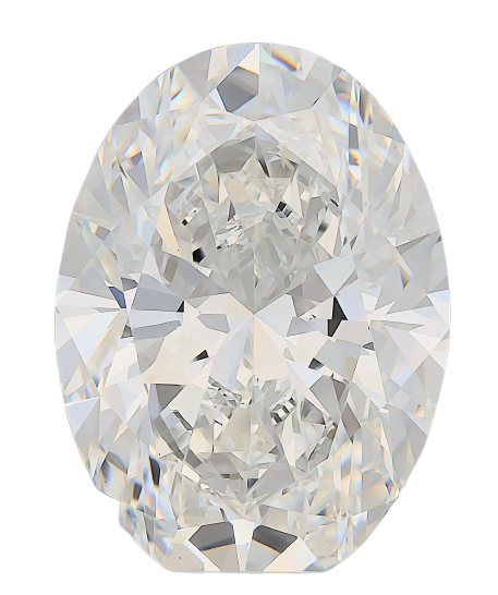 3.09 Carat E VVS2 Oval Lab Diamond
