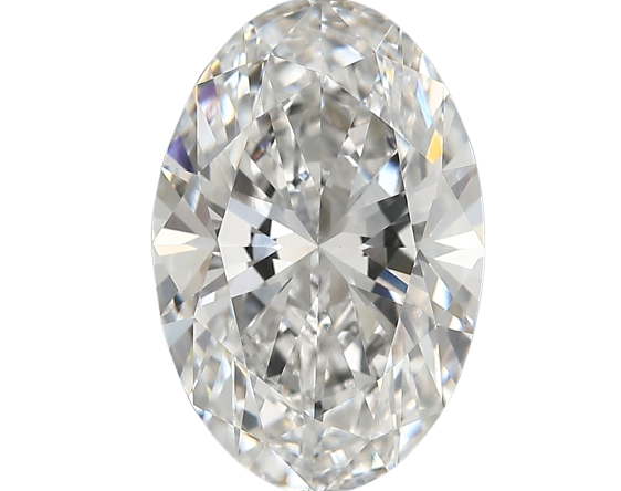 3.67 Carat F VVS2 Oval Lab Diamond