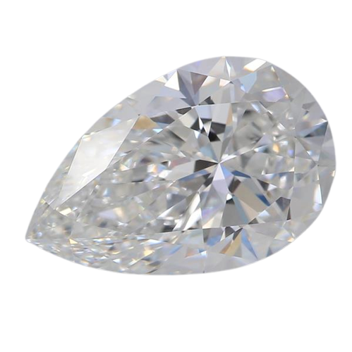 3.06 Carat F VVS2 Pear Lab Diamond