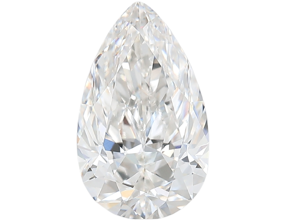 3.57 Carat F VVS2 Pear Lab Diamond