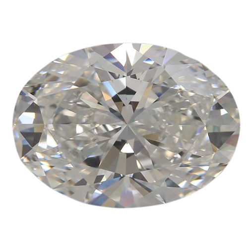 3.06 Carat E VVS2 Oval Lab Diamond