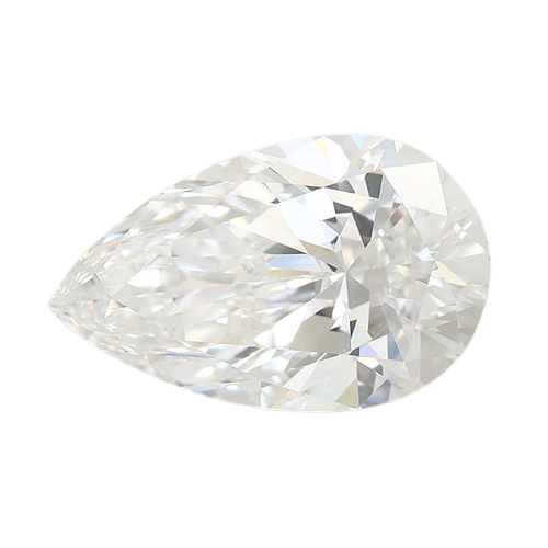 3 Carat E VVS2 Pear Lab Diamond