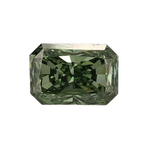 0.63 Carat GREEN VVS2 Radiant Lab Diamond