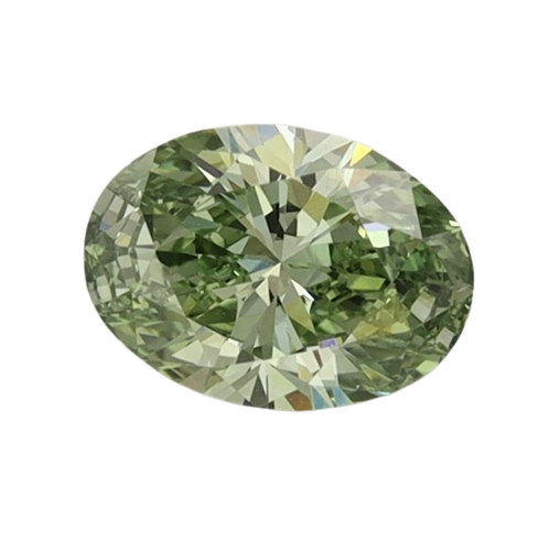 0.7 Carat GREEN VS1 Oval Lab Diamond