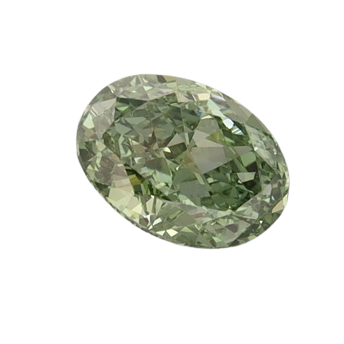 0.7 Carat GREEN VS1 Oval Lab Diamond
