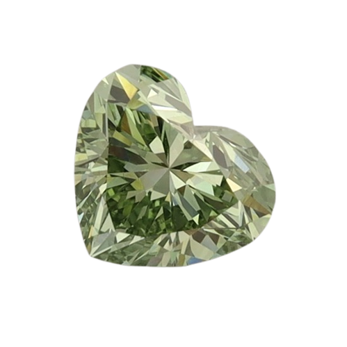 0.72 Carat GREEN VS1 Heart Lab Diamond