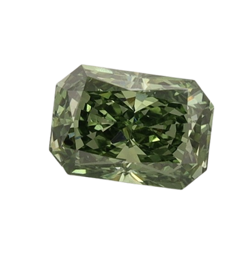 0.73 Carat GREEN VVS2 Radiant Lab Diamond